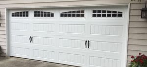 Long beadboard garage door